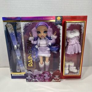 RAINBOW HIGH DOLL Violet Willow Winter Break series 1 NWT